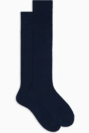 Gallo Calze lunghe donna lana, seta e cashmere royal tinta unita