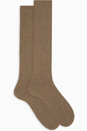 Gallo Calze lunghe donna cashmere costa tinta unita