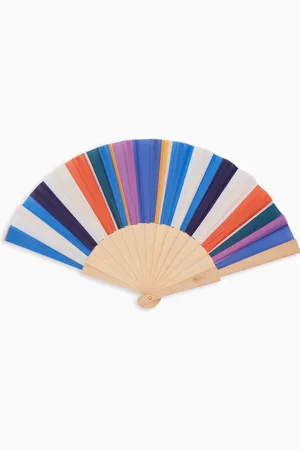 Gallo Ventaglio in legno unisex righe multicolor