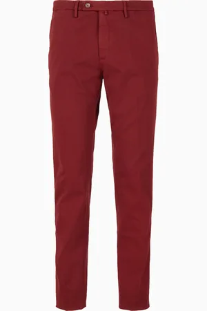Gallo Pantalone lungo uomo cotone bordò tinta unita
