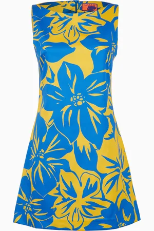 Gallo Abito corto senza maniche donna cotone fantasia fiori