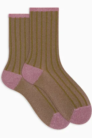 Gallo Calze corte donna twin rib spaziata con effetto scintillante