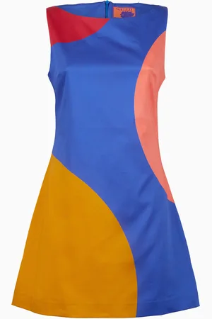 Gallo Abito corto senza maniche donna cotone fantasia macro pois