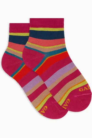 Gallo Calze cortissime bambino cotone righe multicolor