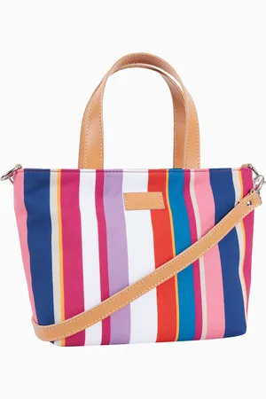 Gallo Borsa shopping piccola donna righe multicolor