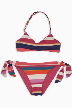 Gallo Bikini brassiere bambina a righe multicolor