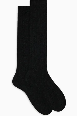 Gallo Calze lunghe donna cashmere costa tinta unita