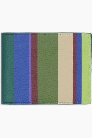 Gallo Portafoglio uomo in pelle martellata righe multicolor