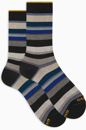 Gallo Calze corte donna cotone righe multicolor