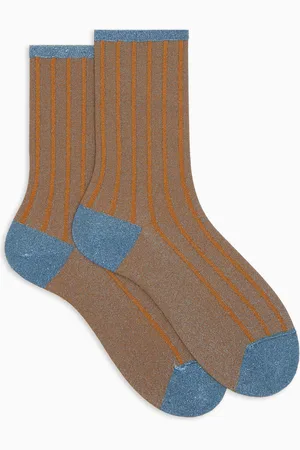 Gallo Calze corte donna twin rib spaziata con effetto scintillante