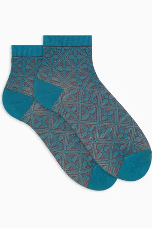 Gallo Calze cortissime donna cotone fantasia batik