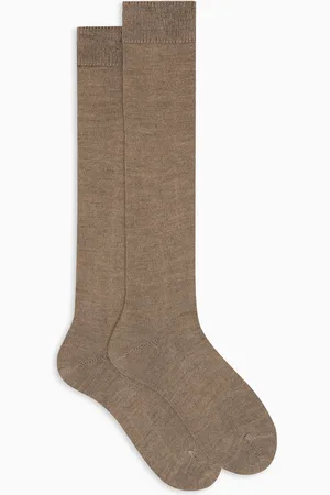 Gallo Calze lunghe donna lana, seta e cashmere glacé tinta unita