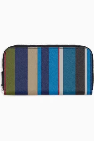 Gallo Portafoglio donna in pelle martellata righe multicolor