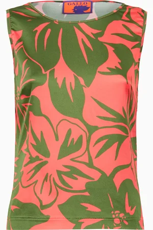 Gallo Top senza maniche donna fantasia fiori