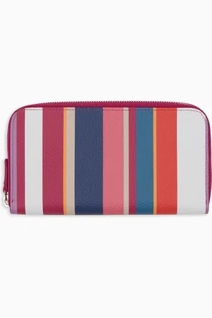 Gallo Portafoglio donna in pelle martellata righe multicolor