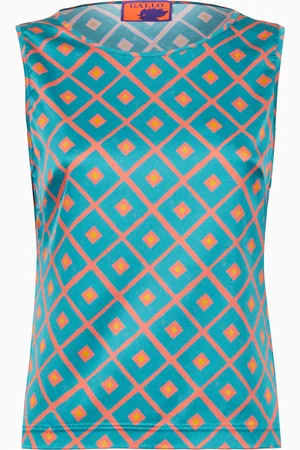 Gallo Top senza maniche donna fantasia rombi