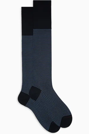 Gallo Calze lunghe uomo cotone /avio righe windsor