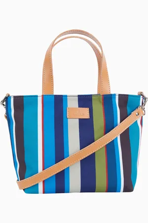 Gallo Borsa shopping piccola donna righe multicolor