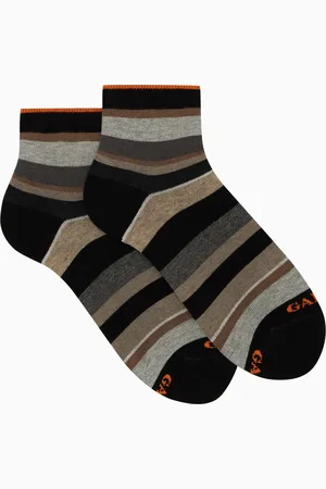 Gallo Calze cortissime donna cotone righe multicolor