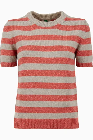Gallo T-shirt girocollo donna cotone righe bicolore