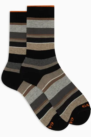 Gallo Calze corte uomo cotone righe multicolor