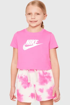 Nike Sportswear T-Shirt Crop Futura Rosa Bambina