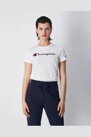 Champion T-Shirt Girocollo Con Logo Grande Donna