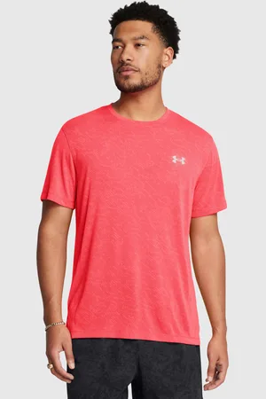 Under Armour T-Shirt UA Launch Camo Racer Red Uomo