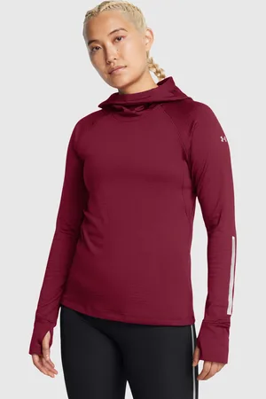 Under Armour T-Shirt Manica Lunga Balaclava Cardinal Donna