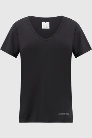 Champion T-Shirt Con Scollo a V C-Tech Donna