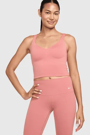 Nike Canotta Con Reggiseno Sportivo Imbottito Dri-FIT Rosa Donna