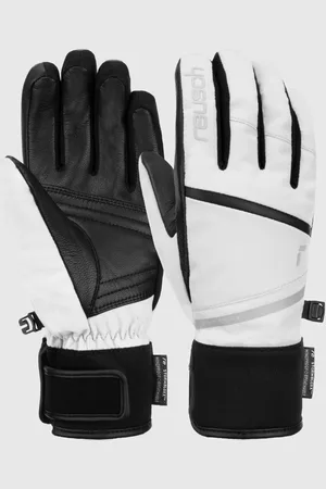Reusch Guanti da Sci Tessa Stormbloxx Bianco e Donna