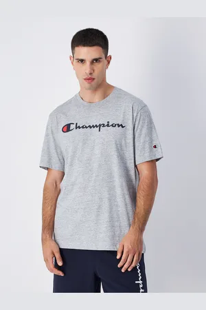 Champion T-shirt in jersey di cotone con logo grande Uomo