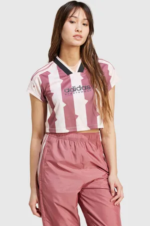 adidas T-shirt Tiro Cut 3-Stripes Print Baby Rosa Donna
