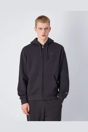 Champion Felpa con cappuccio e cerniera e con logo C tono su tono Uomo