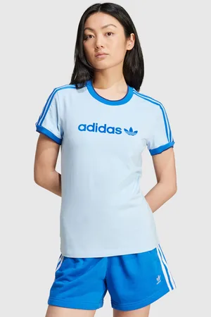 adidas T-shirt Graphic Badge Slim 3-Stripes Donna