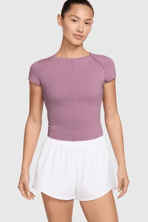 Nike Top a manica corta Dri-FIT Zenvy Rosa Donna