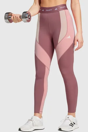 adidas Leggings 7/8 Techfit Colorblock Rosa Donna