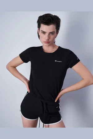 Champion T-Shirt Girocollo Con Logo Piccolo Donna