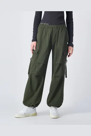 Champion Pantaloni Parachute Cargo Con Tasconi Donna