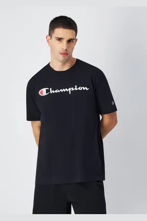 Champion T-shirt in jersey di cotone con logo grande Uomo