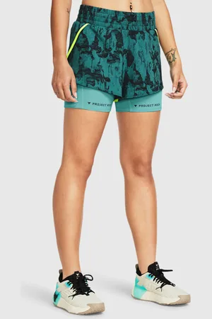 Under Armour Shorts Project Rock Leg Day Flex Printed Donna