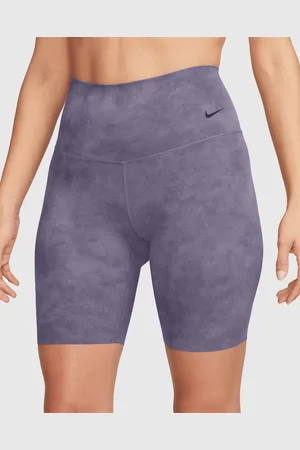 Nike Shorts da ciclista tie-dye 20 cm a vita alta Dri-FIT Donna