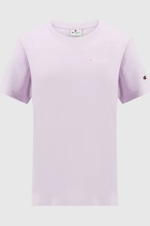 Champion T-shirt in jersey con logo piccolo Donna
