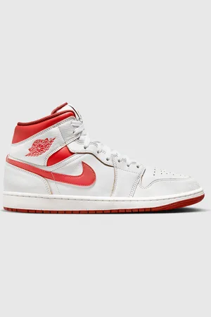 Nike Nike Air Jordan 1 Mid SE White Red Uomo