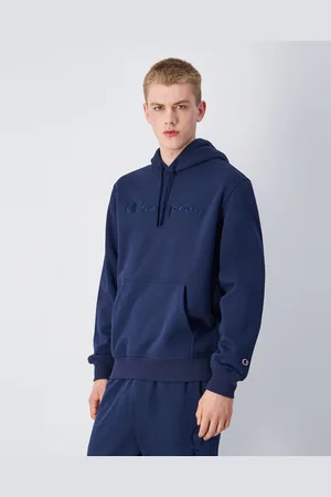 Champion Felpa con cappuccio con logo grande tono su tono Uomo