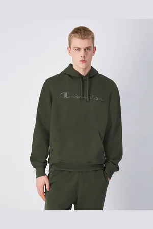 Champion Felpa con cappuccio con logo grande tono su tono Uomo