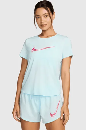 Nike Top da running a manica corta con grafica Dri-FIT Donna