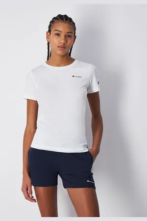 Champion T-Shirt Girocollo Con Logo Piccolo Donna