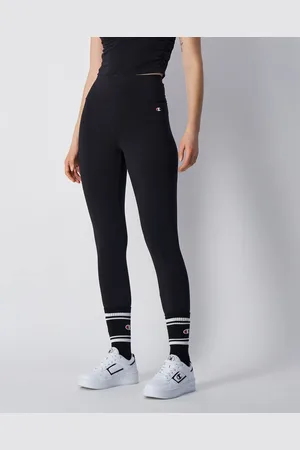 Champion Leggings Cropped Con C Logo Patch Donna